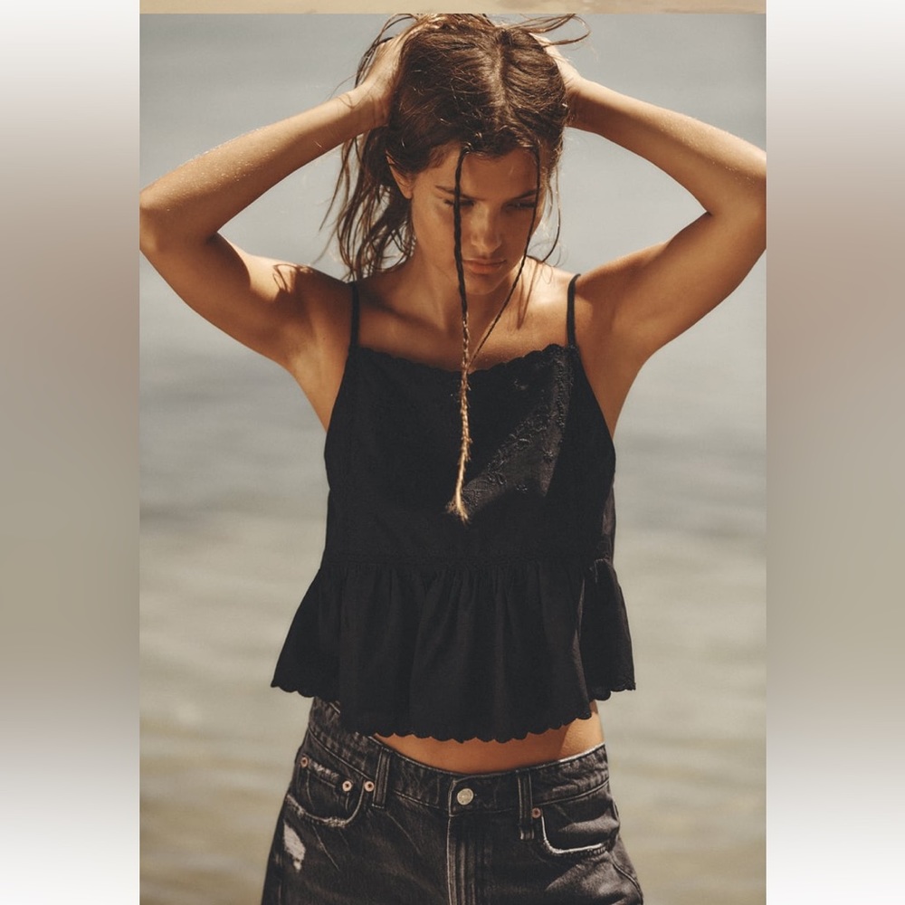 ZARA …. embroidered top